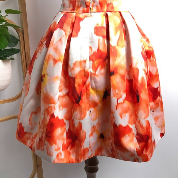 BARDOT BNWT Wall Flower Pleated Mini Skirt Floral - Picture 5 of 8